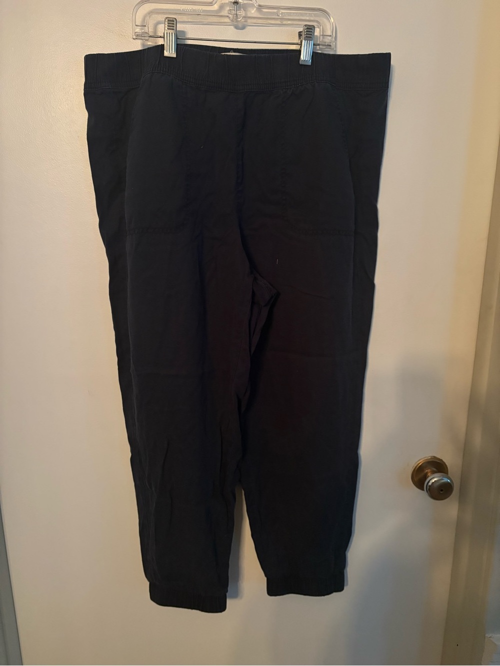 Navy Casual Pull-On Pants